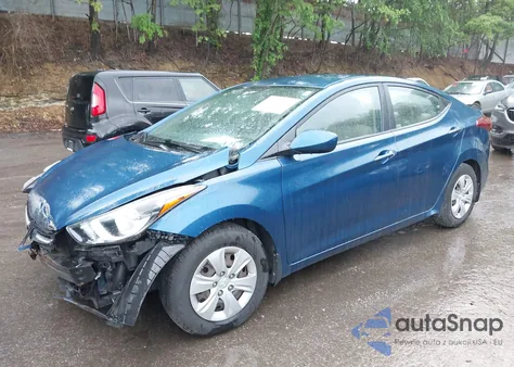 2016 Hyundai Elantra Se из США, поврежденный, VIN KMHDH4AE6GU619146